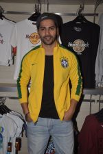 Varun Dhawan for Sony SIX FIFA promotions in Hard Rock Cafe, Mumbai on 2nd July 2014